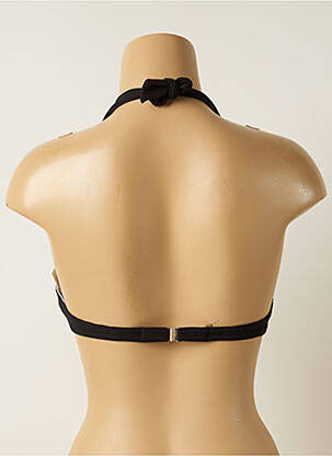 Haut de maillot de bain stretch haut soutien-gorge push-up noir IODUS femme