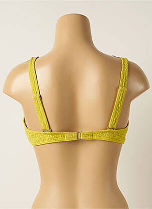 Haut de maillot de bain stretch haut soutien-gorge emboitant vert IODUS femme