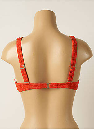 Haut de maillot de bain stretch haut soutien-gorge emboitant orange IODUS femme
