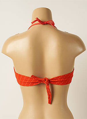 Haut de maillot de bain stretch haut soutien-gorge avec mousse de rembourrage amovible orange IODUS femme