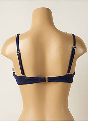 Haut de maillot de bain stretch haut soutien-gorge emboitant bleu IODUS femme