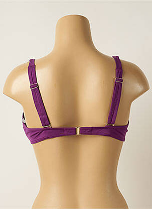 Haut de maillot de bain stretch haut soutien-gorge emboitant violet IODUS femme