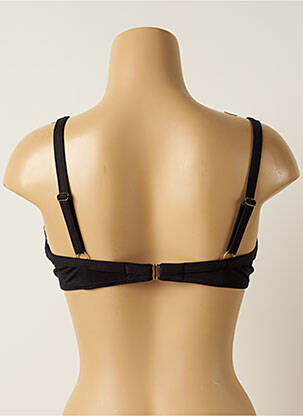 Haut de maillot de bain stretch haut soutien-gorge emboitant noir IODUS femme