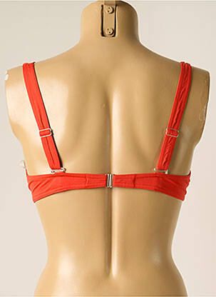 Haut de maillot de bain stretch haut soutien-gorge emboitant orange IODUS femme