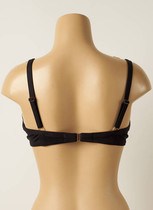Haut de maillot de bain stretch haut soutien-gorge emboitant noir IODUS femme