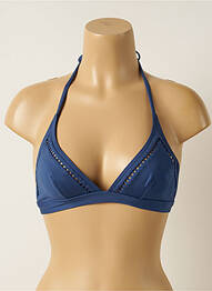 Haut de maillot de bain stretch haut triangles bleu IODUS femme