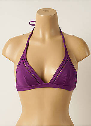 Haut de maillot de bain stretch haut triangles violet IODUS femme
