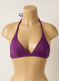 Haut de maillot de bain stretch haut triangles violet IODUS femme