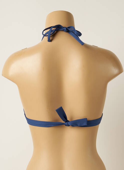 Haut de maillot de bain stretch haut triangles bleu IODUS femme