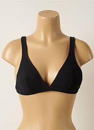 Haut de maillot de bain fermeture liens à nouer haut triangles noir IODUS femme
