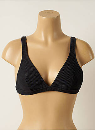 Haut de maillot de bain fermeture liens à nouer haut triangles noir IODUS femme
