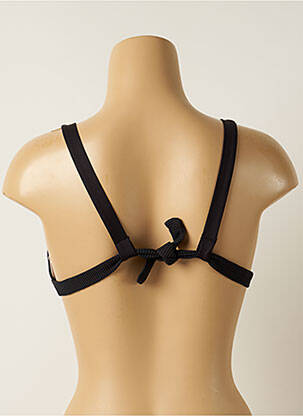 Haut de maillot de bain fermeture liens à nouer haut triangles noir IODUS femme
