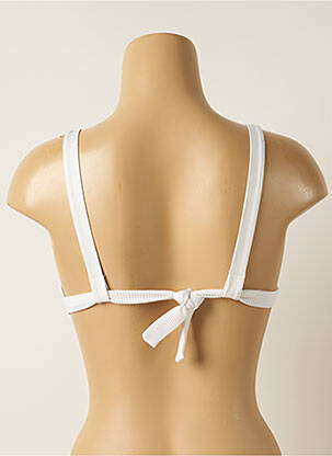 Haut de maillot de bain fermeture liens à nouer haut triangles blanc IODUS femme