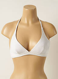 Haut de maillot de bain fermeture liens à nouer haut triangles blanc IODUS femme