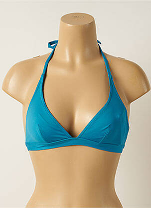 Haut de maillot de bain stretch haut triangles bleu IODUS femme