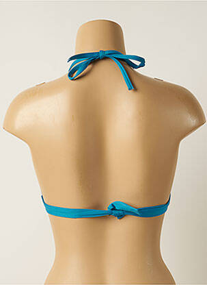 Haut de maillot de bain stretch haut triangles bleu IODUS femme