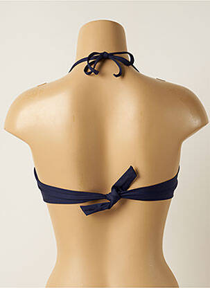 Haut de maillot de bain stretch haut bandeau bleu IODUS femme