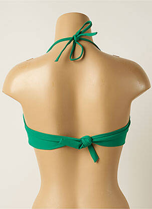 Haut de maillot de bain stretch haut bandeau vert IODUS femme
