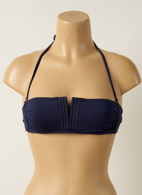 Haut de maillot de bain bleu IODUS pour femme