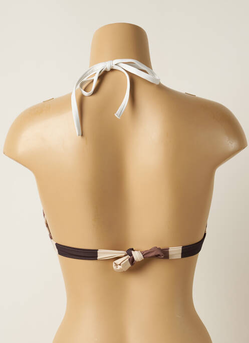 Haut de maillot de bain marron IODUS femme