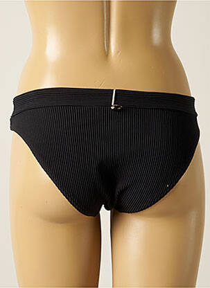 Bas de maillot de bain tissage texturé culotte noir IODUS femme