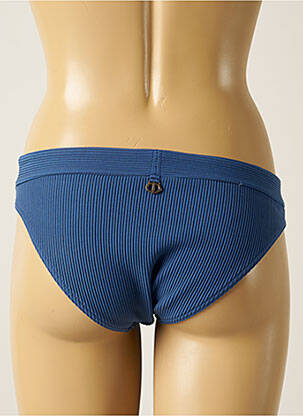 Bas de maillot de bain tissage texturé culotte bleu IODUS femme