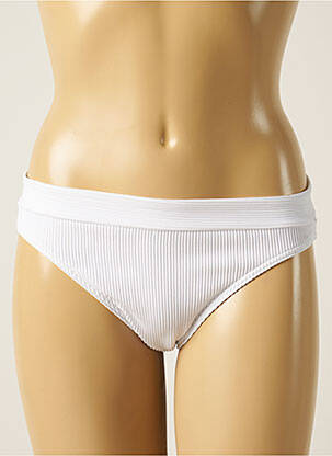 Bas de maillot de bain tissage texturé culotte blanc IODUS femme