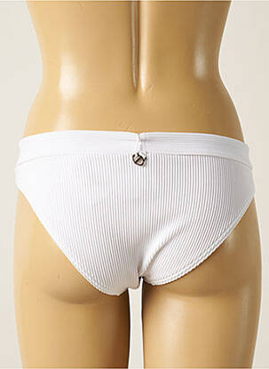 Bas de maillot de bain tissage texturé culotte blanc IODUS femme