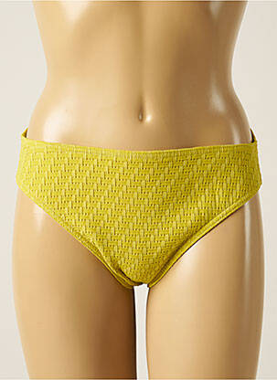 Bas de maillot de bain tissage texturé culotte vert IODUS femme