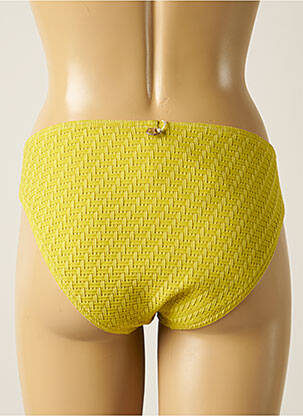 Bas de maillot de bain tissage texturé culotte vert IODUS femme