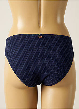 Bas de maillot de bain tissage texturé culotte bleu IODUS femme