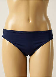 Bas de maillot de bain effet matière satinée culotte bleu IODUS femme