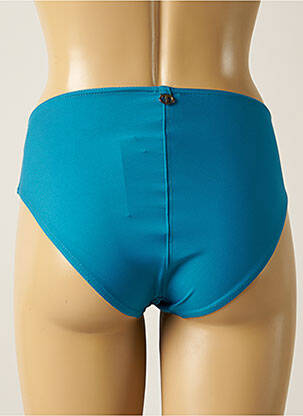 Bas de maillot de bain effet matière satinée culotte bleu IODUS femme