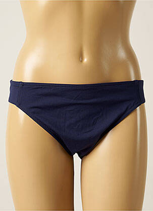 Bas de maillot de bain effet matière satinée culotte bleu IODUS femme