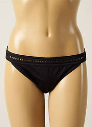 Bas de maillot de bain effet matière satinée culotte noir IODUS femme