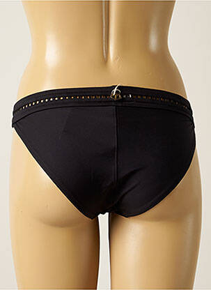 Bas de maillot de bain effet matière satinée culotte noir IODUS femme