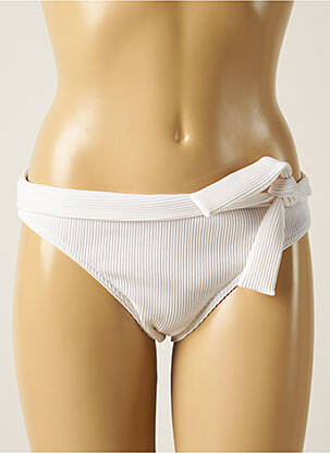 Bas de maillot de bain stretch culotte blanc IODUS femme