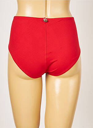 Bas de maillot de bain micro fibres culotte rouge IODUS femme