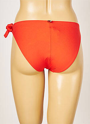 Bas de maillot de bain effet matière satinée culotte orange IODUS femme