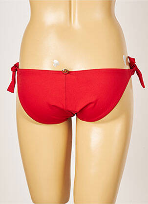 Bas de maillot de bain fermeture liens à nouer culotte rouge IODUS femme