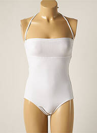 Maillot de bain 1 pièce haut bandeau haut bandeau blanc IODUS femme