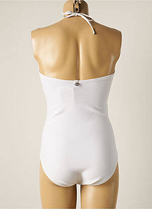 Maillot de bain 1 pièce haut bandeau haut bandeau blanc IODUS femme
