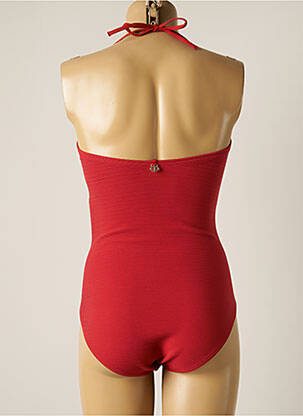 Maillot de bain 1 pièce haut bandeau haut bandeau rouge IODUS femme
