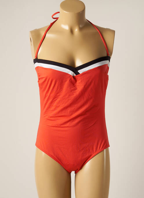 Maillot de bain 1 pièce orange IODUS pour femme