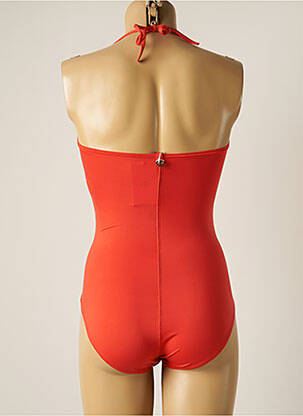 Maillot de bain 1 pièce stretch haut soutien-gorge balconnet orange IODUS femme