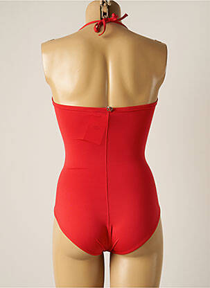 Maillot de bain 1 pièce stretch haut soutien-gorge moulé rouge IODUS femme