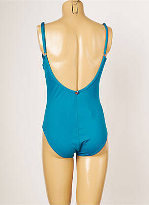 Maillot de bain 1 pièce stretch haut soutien-gorge moulé bleu IODUS femme