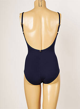 Maillot de bain 1 pièce stretch haut soutien-gorge moulé bleu IODUS femme