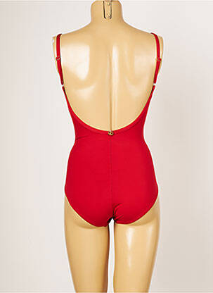 Maillot de bain 1 pièce stretch haut soutien-gorge moulé rouge IODUS femme