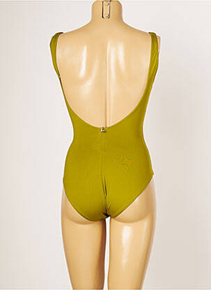 Maillot de bain 1 pièce stretch haut soutien-gorge balconnet vert IODUS femme